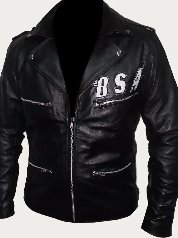 BSA George Michael Black Leather Jacket